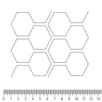 Экокожа стёганая «intipi» Honey (чёрный/красный, ширина 1.35 м, толщина 5.85 мм)