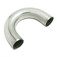 Алюминиевая труба ∠180° Ø64 мм (длина 300 мм)